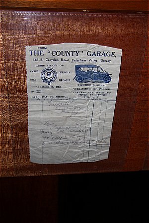 COUNTY GARAGE BILLHEAD - click to enlarge